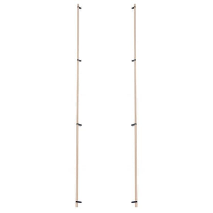 Emtek - Glass Shower Door Back to Back, Select Bar Appliance Pull 54 Inch C-C, Rectangular Bar Stem, Smooth Bar