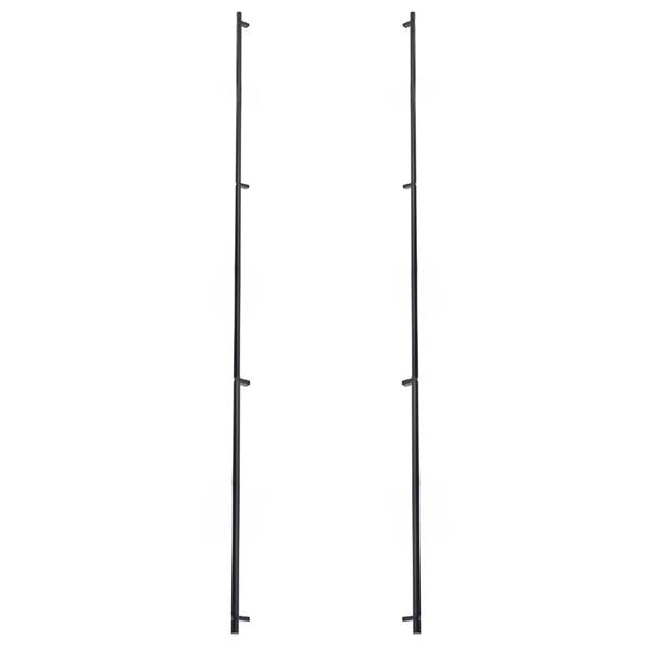Emtek - Glass Shower Door Back to Back, Select Bar Appliance Pull 54 Inch C-C, Rectangular Bar Stem, Smooth Bar