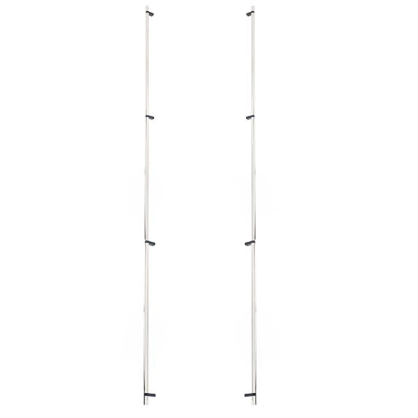 Emtek - Back to Back, Select Bar Appliance Pull 54 Inch C-C, Rectangular Bar Stem, Smooth Bar