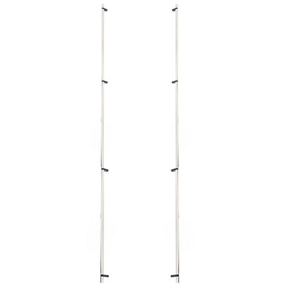 Emtek - Glass Shower Door Back to Back, Select Bar Appliance Pull 54 Inch C-C, Rectangular Bar Stem, Smooth Bar