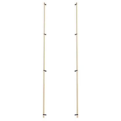 Emtek - Back to Back, Select Bar Appliance Pull 54 Inch C-C, Rectangular Bar Stem, Smooth Bar