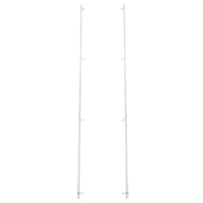 Emtek - Back to Back, Select Bar Appliance Pull 54 Inch C-C, Rectangular Bar Stem, Knurled Bar
