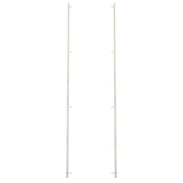 Emtek - Back to Back, Select Bar Appliance Pull 54 Inch C-C, Rectangular Bar Stem, Knurled Bar