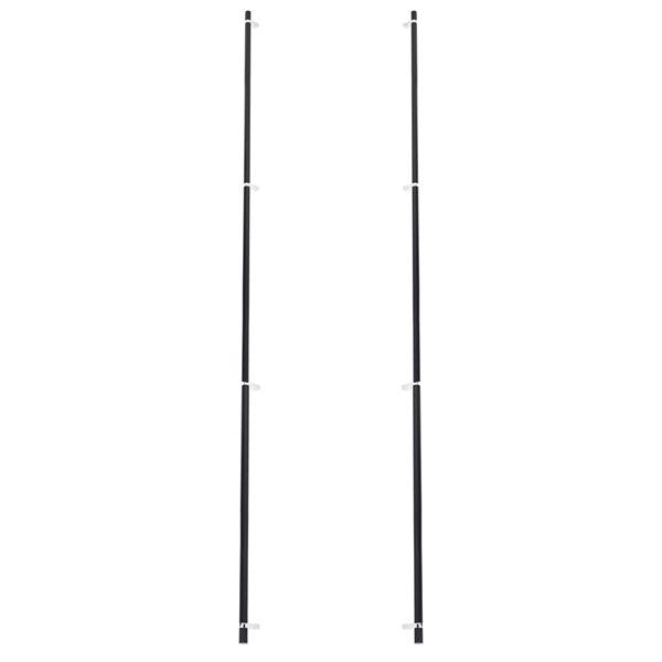 Emtek - Glass Shower Door Back to Back, Select Bar Appliance Pull 54 Inch C-C, Rectangular Bar Stem, Knurled Bar