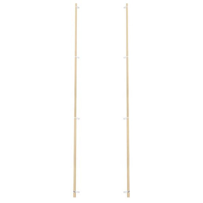 Emtek - Back to Back, Select Bar Appliance Pull 54 Inch C-C, Rectangular Bar Stem, Knurled Bar