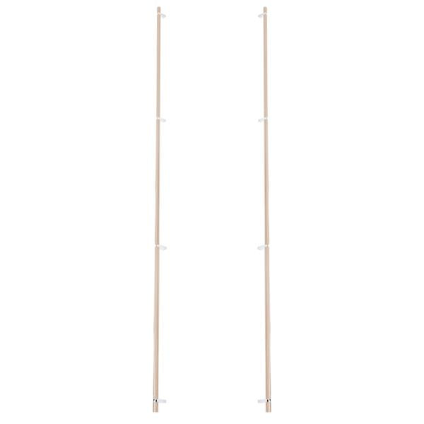 Emtek - Glass Shower Door Back to Back, Select Bar Appliance Pull 54 Inch C-C, Rectangular Bar Stem, Smooth Bar