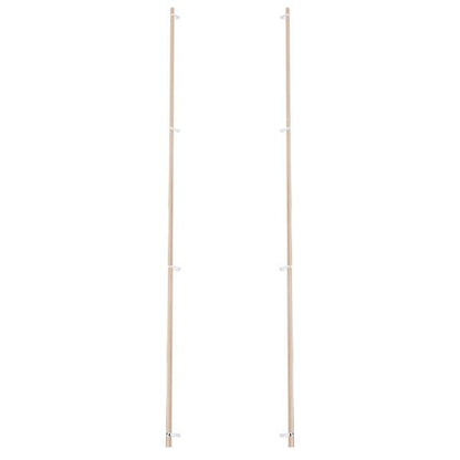 Emtek - Glass Shower Door Back to Back, Select Bar Appliance Pull 54 Inch C-C, Rectangular Bar Stem, Smooth Bar