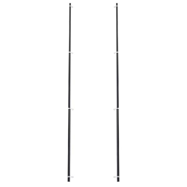 Emtek - Back to Back, Select Bar Appliance Pull 54 Inch C-C, Rectangular Bar Stem, Smooth Bar