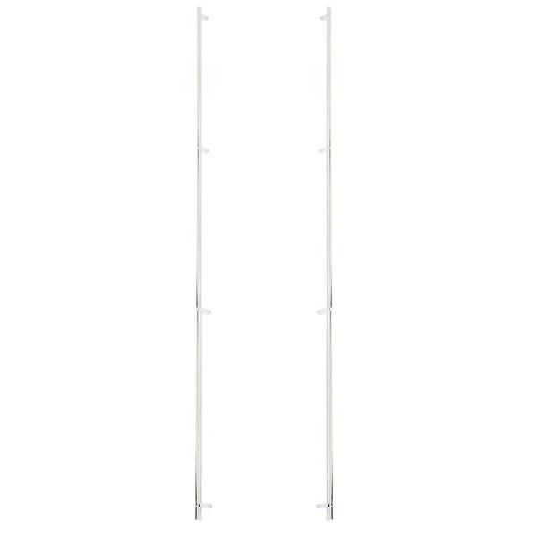 Emtek - Back to Back, Select Bar Appliance Pull 54 Inch C-C, Rectangular Bar Stem, Smooth Bar