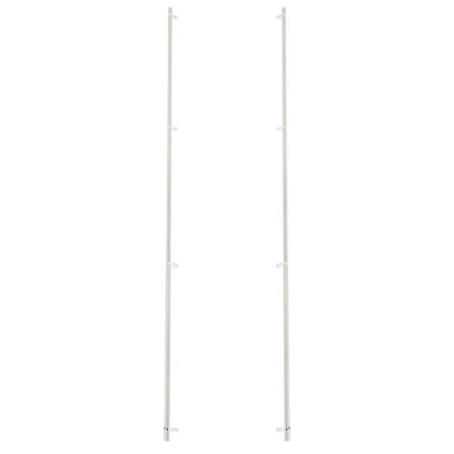 Emtek - Glass Shower Door Back to Back, Select Bar Appliance Pull 54 Inch C-C, Rectangular Bar Stem, Smooth Bar