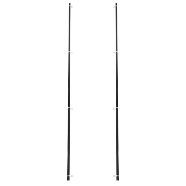 Emtek - Back to Back, Select Bar Appliance Pull 54 Inch C-C, Rectangular Bar Stem, Smooth Bar