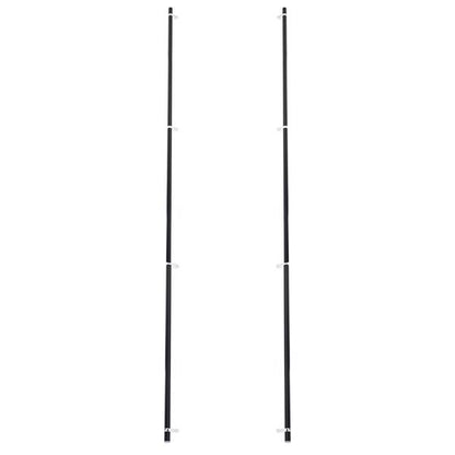 Emtek - Glass Shower Door Back to Back, Select Bar Appliance Pull 54 Inch C-C, Rectangular Bar Stem, Smooth Bar