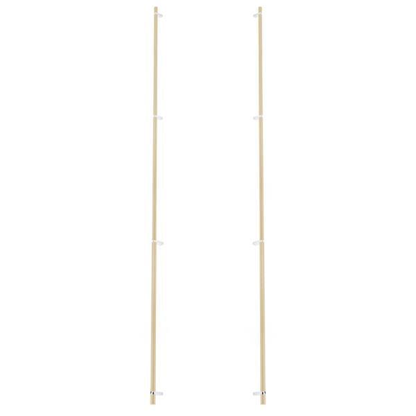 Emtek - Back to Back, Select Bar Appliance Pull 54 Inch C-C, Rectangular Bar Stem, Smooth Bar