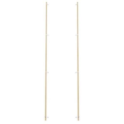 Emtek - Back to Back, Select Bar Appliance Pull 54 Inch C-C, Rectangular Bar Stem, Smooth Bar