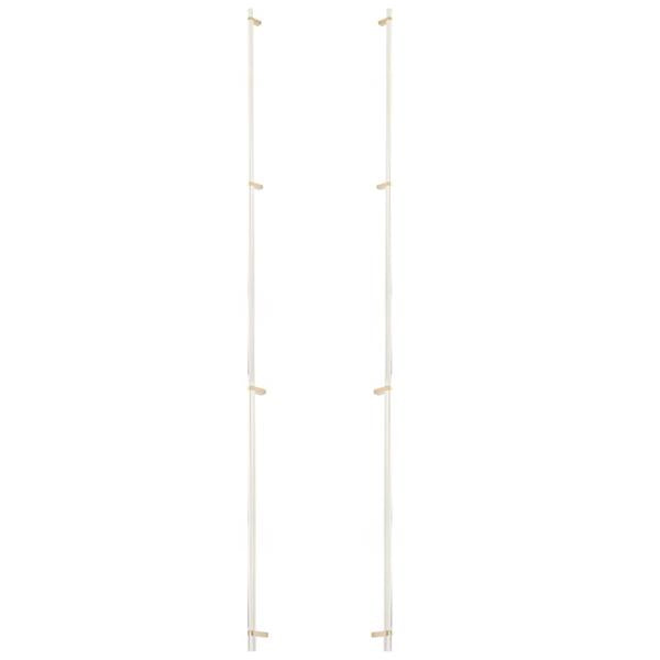 Emtek - Glass Shower Door Back to Back, Select Bar Appliance Pull 54 Inch C-C, Rectangular Bar Stem, Knurled Bar