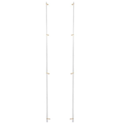 Emtek - Glass Shower Door Back to Back, Select Bar Appliance Pull 54 Inch C-C, Rectangular Bar Stem, Knurled Bar