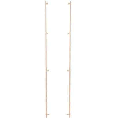 Emtek - Back to Back, Select Bar Appliance Pull 54 Inch C-C, Rectangular Bar Stem, Smooth Bar