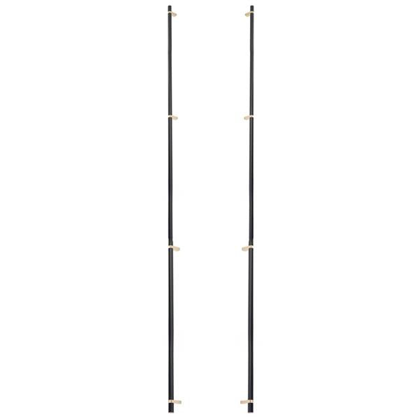 Emtek - Back to Back, Select Bar Appliance Pull 54 Inch C-C, Rectangular Bar Stem, Smooth Bar