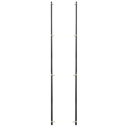 Emtek - Back to Back, Select Bar Appliance Pull 54 Inch C-C, Rectangular Bar Stem, Smooth Bar