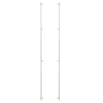 Emtek - Back to Back, Select Bar Appliance Pull 54 Inch C-C, Rectangular Bar Stem, Smooth Bar