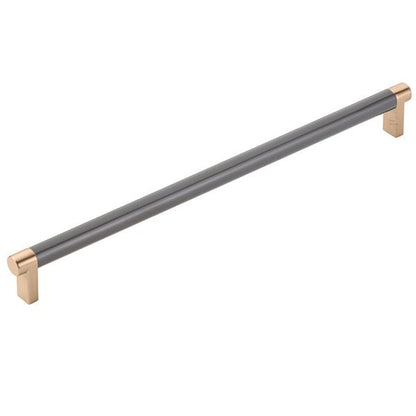 Emtek - Concealed Surface, Select Appliance Pull 12 Inch C-C, Rectangular Stem, Smooth Bar