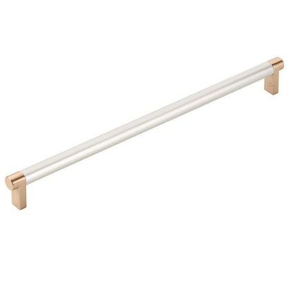 Emtek - Concealed Surface, Select Appliance Pull 12 Inch C-C, Rectangular Stem, Smooth Bar