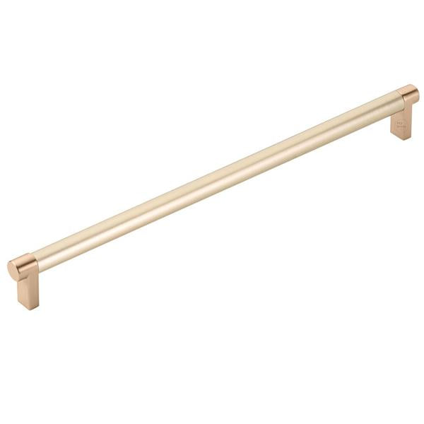 Emtek - Concealed Surface, Select Appliance Pull 12 Inch C-C, Rectangular Stem, Smooth Bar
