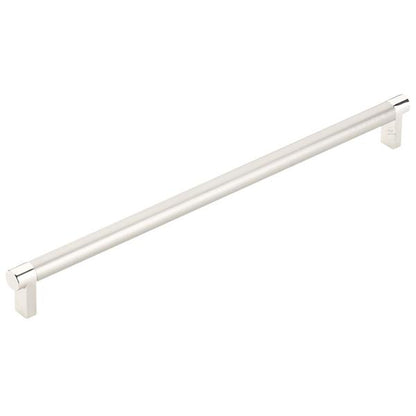 Emtek - Concealed Surface, Select Appliance Pull 12 Inch C-C, Rectangular Stem, Smooth Bar