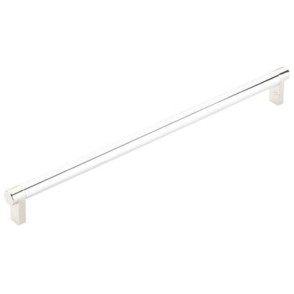 Emtek - Concealed Surface, Select Appliance Pull 12 Inch C-C, Rectangular Stem, Smooth Bar