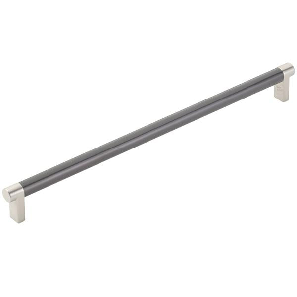 Emtek - Concealed Surface, Select Appliance Pull 12 Inch C-C, Rectangular Stem, Smooth Bar