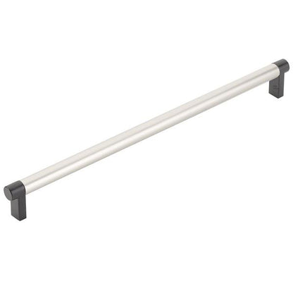 Emtek - Concealed Surface, Select Appliance Pull 12 Inch C-C, Rectangular Stem, Smooth Bar