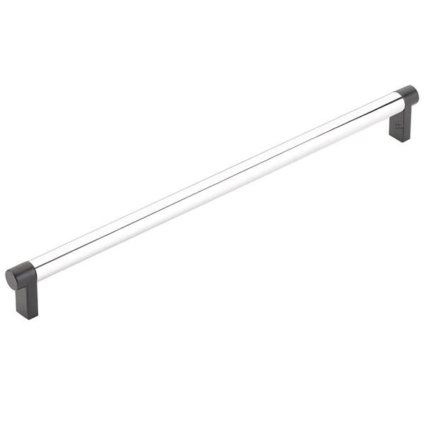 Emtek - Concealed Surface, Select Appliance Pull 12 Inch C-C, Rectangular Stem, Smooth Bar