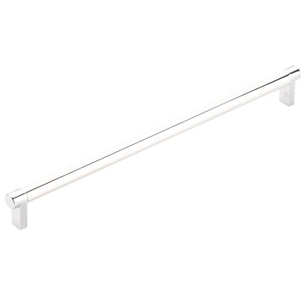Emtek - Concealed Surface, Select Appliance Pull 12 Inch C-C, Rectangular Stem, Smooth Bar
