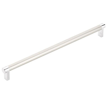 Emtek - Concealed Surface, Select Appliance Pull 12 Inch C-C, Rectangular Stem, Smooth Bar