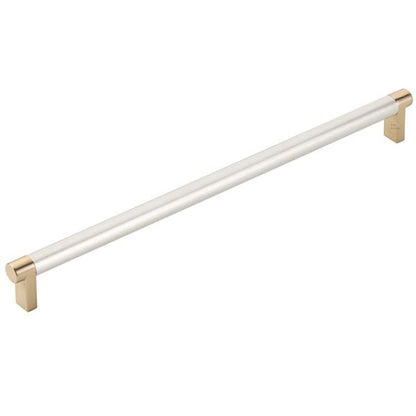 Emtek - Concealed Surface, Select Appliance Pull 12 Inch C-C, Rectangular Stem, Smooth Bar
