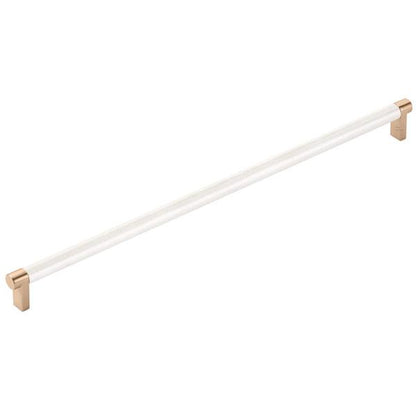 Emtek - Concealed Surface, Select Appliance Pull 18 Inch C-C, Rectangular Stem, Knurled Bar