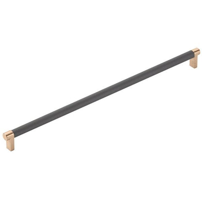 Emtek - Concealed Surface, Select Appliance Pull 18 Inch C-C, Rectangular Stem, Knurled Bar
