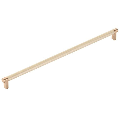 Emtek - Concealed Surface, Select Appliance Pull 18 Inch C-C, Rectangular Stem, Knurled Bar