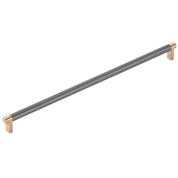 Emtek - Concealed Surface, Select Appliance Pull 18 Inch C-C, Rectangular Stem, Smooth Bar