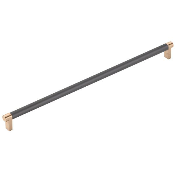Emtek - Concealed Surface, Select Appliance Pull 18 Inch C-C, Rectangular Stem, Smooth Bar