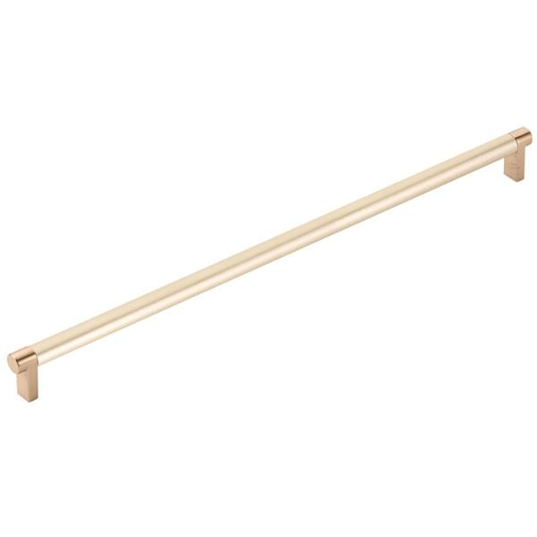 Emtek - Concealed Surface, Select Appliance Pull 18 Inch C-C, Rectangular Stem, Smooth Bar