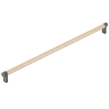 Emtek - Concealed Surface, Select Appliance Pull 18 Inch C-C, Rectangular Stem, Knurled Bar