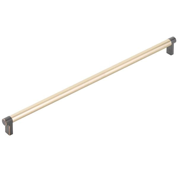Emtek - Concealed Surface, Select Appliance Pull 18 Inch C-C, Rectangular Stem, Smooth Bar