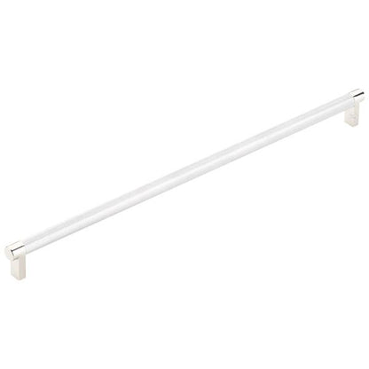 Emtek - Concealed Surface, Select Appliance Pull 18 Inch C-C, Rectangular Stem, Knurled Bar