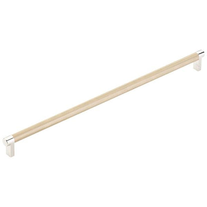 Emtek - Concealed Surface, Select Appliance Pull 18 Inch C-C, Rectangular Stem, Knurled Bar