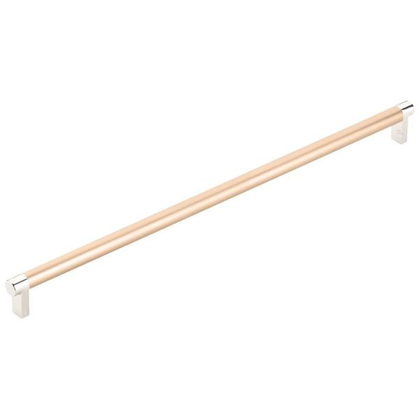 Emtek - Concealed Surface, Select Appliance Pull 18 Inch C-C, Rectangular Stem, Smooth Bar