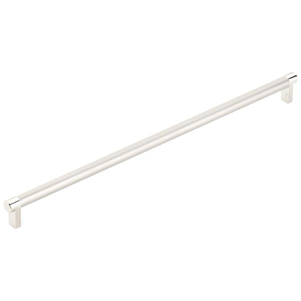 Emtek - Concealed Surface, Select Appliance Pull 18 Inch C-C, Rectangular Stem, Smooth Bar