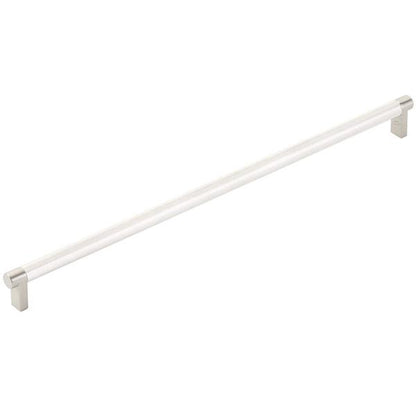 Emtek - Concealed Surface, Select Appliance Pull 18 Inch C-C, Rectangular Stem, Knurled Bar