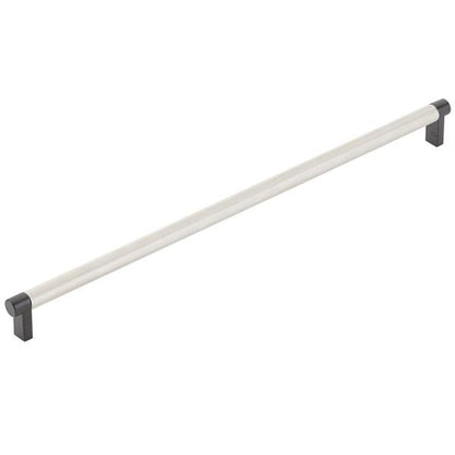 Emtek - Concealed Surface, Select Appliance Pull 18 Inch C-C, Rectangular Stem, Knurled Bar