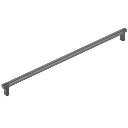 Emtek - Concealed Surface, Select Appliance Pull 18 Inch C-C, Rectangular Stem, Smooth Bar